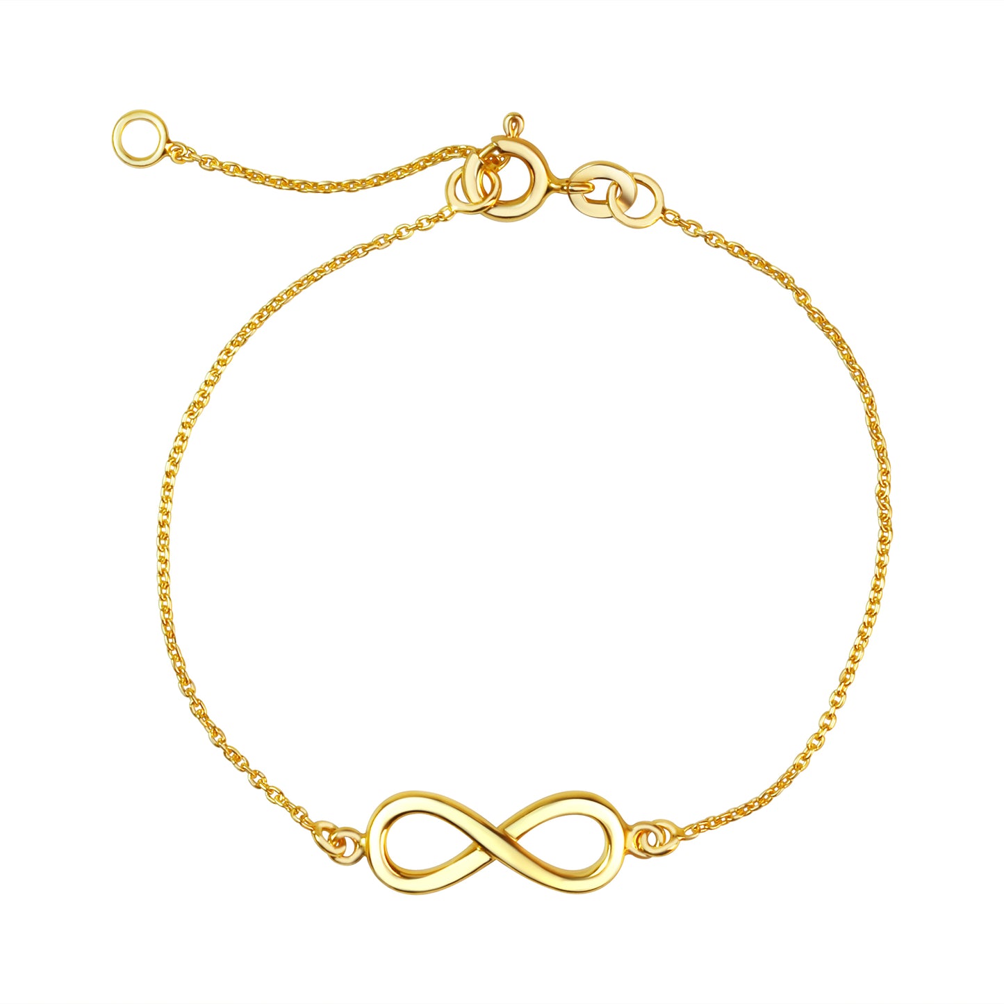 Armband 925/- Sterling Silber vergoldet Infinity