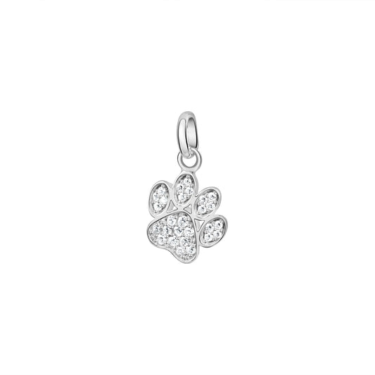Anhänger 925/- Sterling Silber rhodiniert Pfote