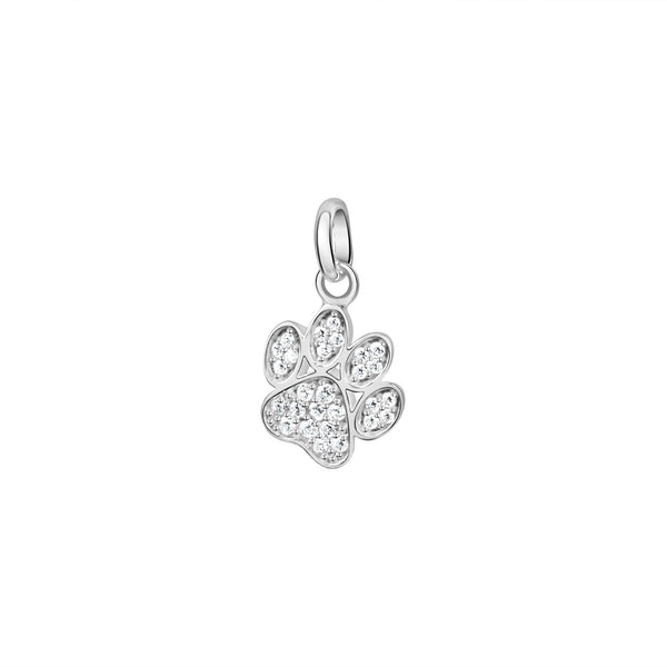 Anhänger 925/- Sterling Silber rhodiniert Pfote