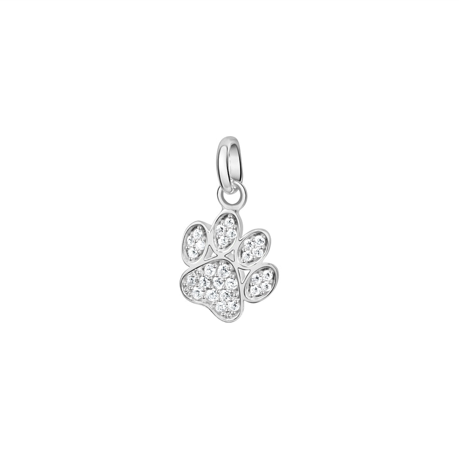 Anhänger 925/- Sterling Silber rhodiniert Pfote