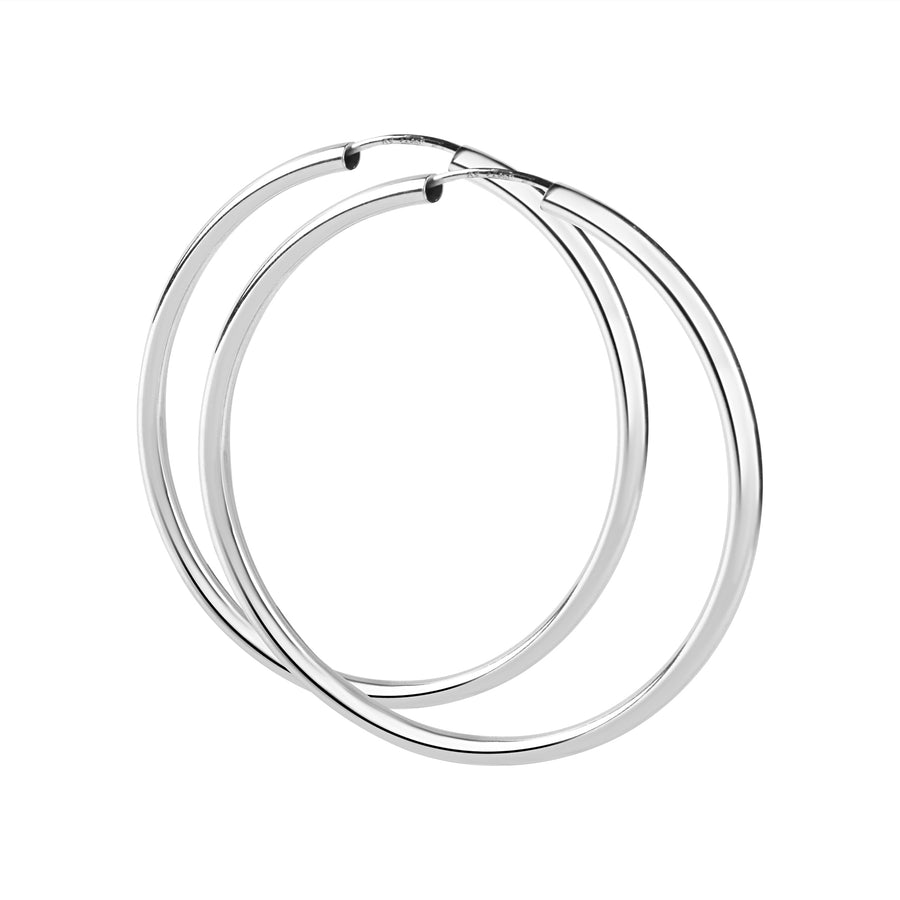 Creolen 925/- Sterling Silber rhodiniert