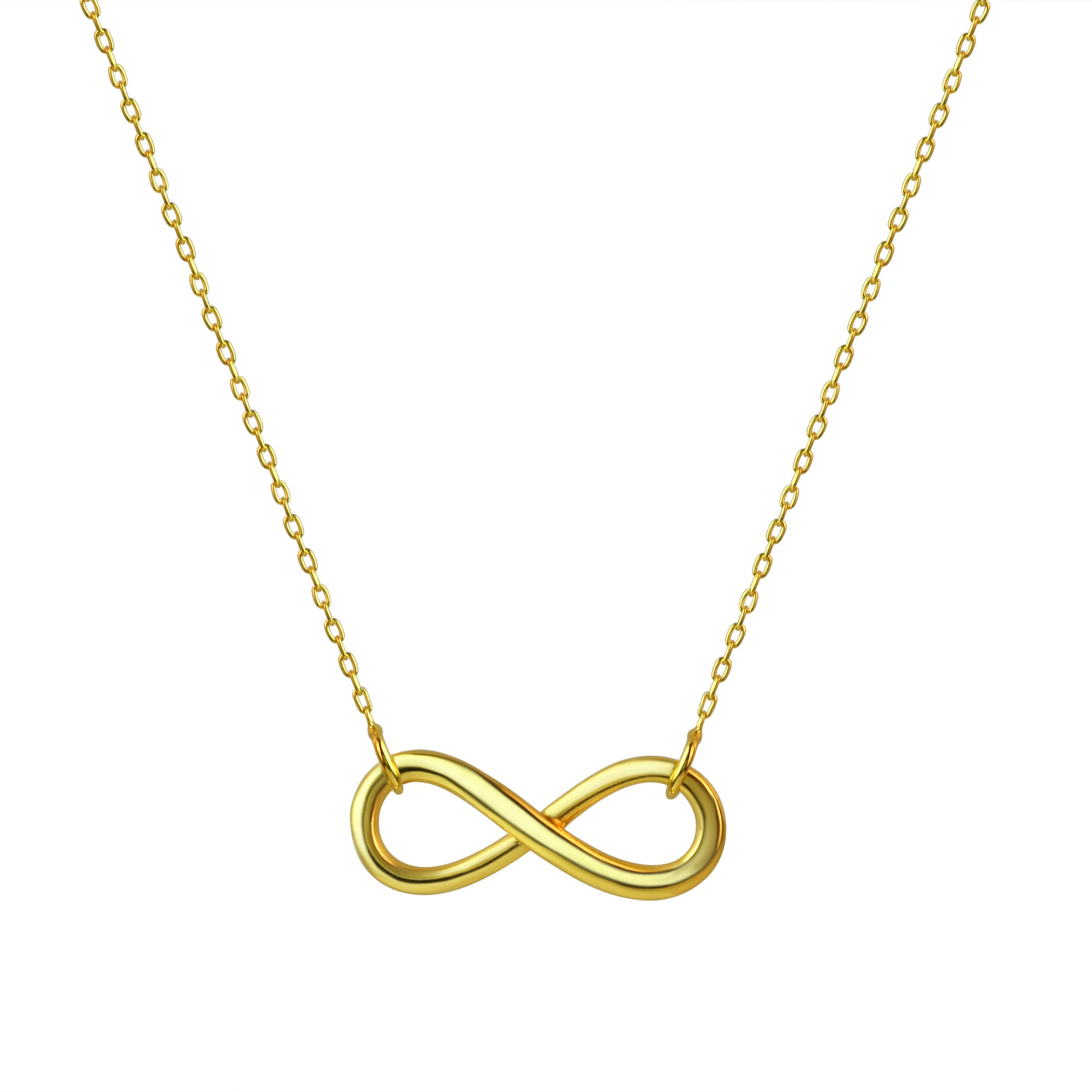 Kette 925/- Sterling Silber vergoldet Infinity