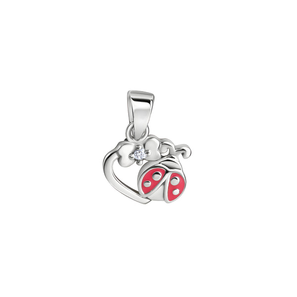 Anhänger 925/- Sterling Silber rhodiniert Marienkäfer
