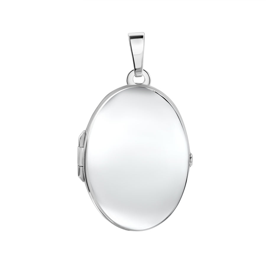 Anhänger 925/- Sterling Silber rhodiniert oval