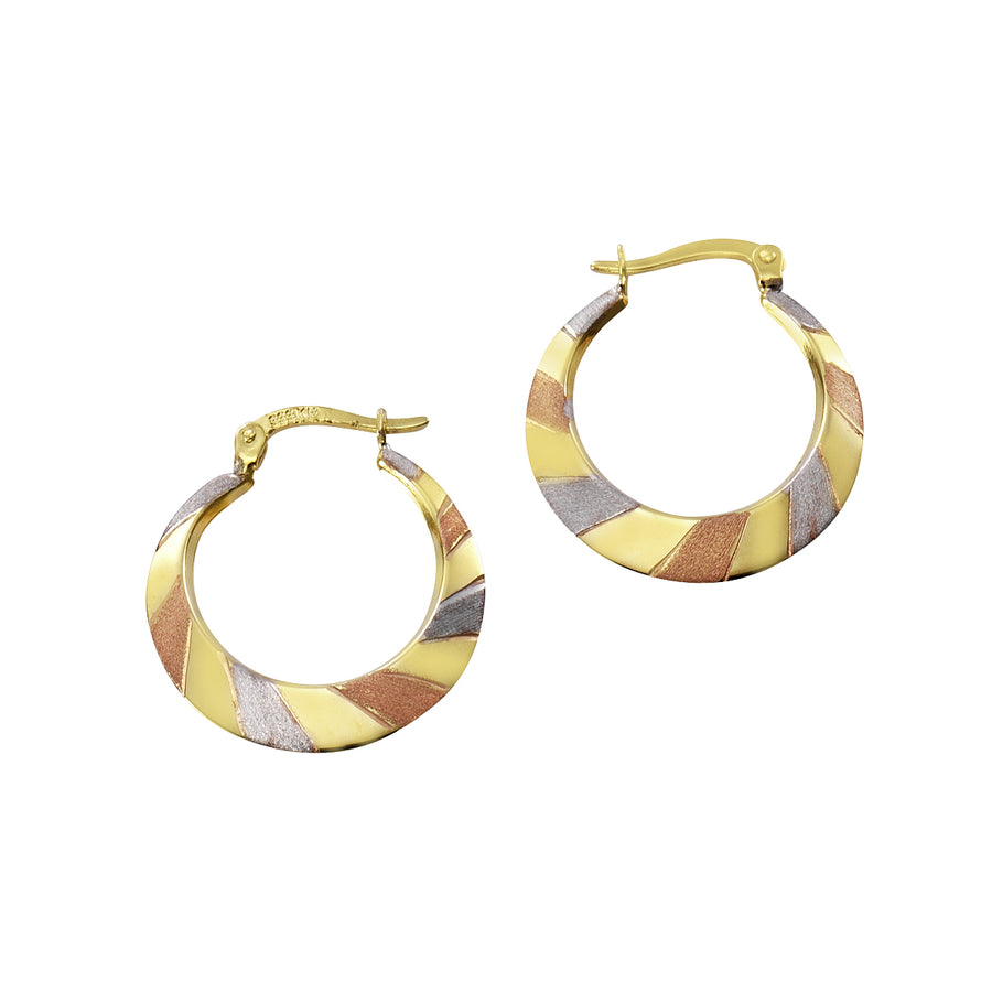 Creolen 333 Gold mehrfarbig 21mm
