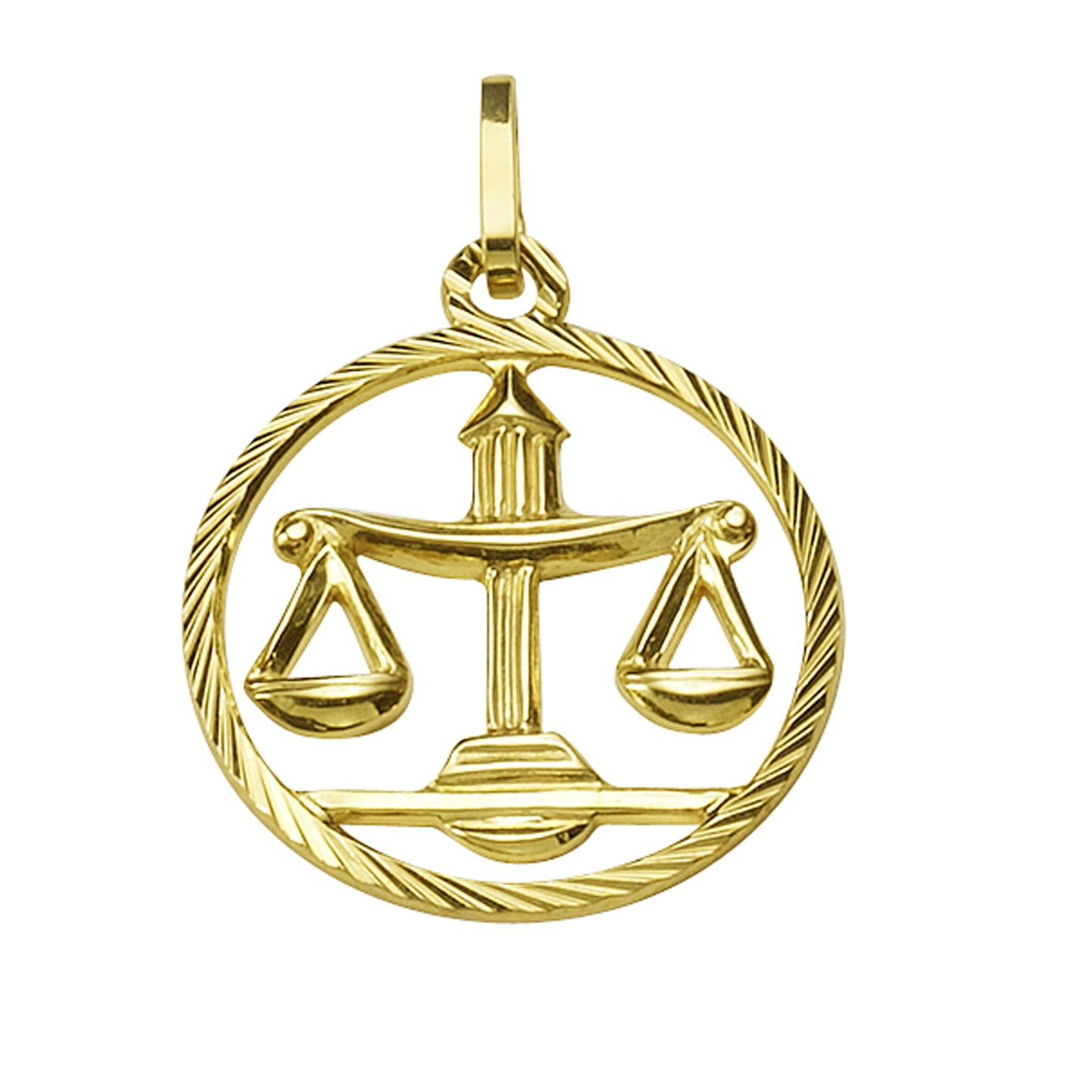 Anhänger 333/- Gelbgold Sternzeichen Waage