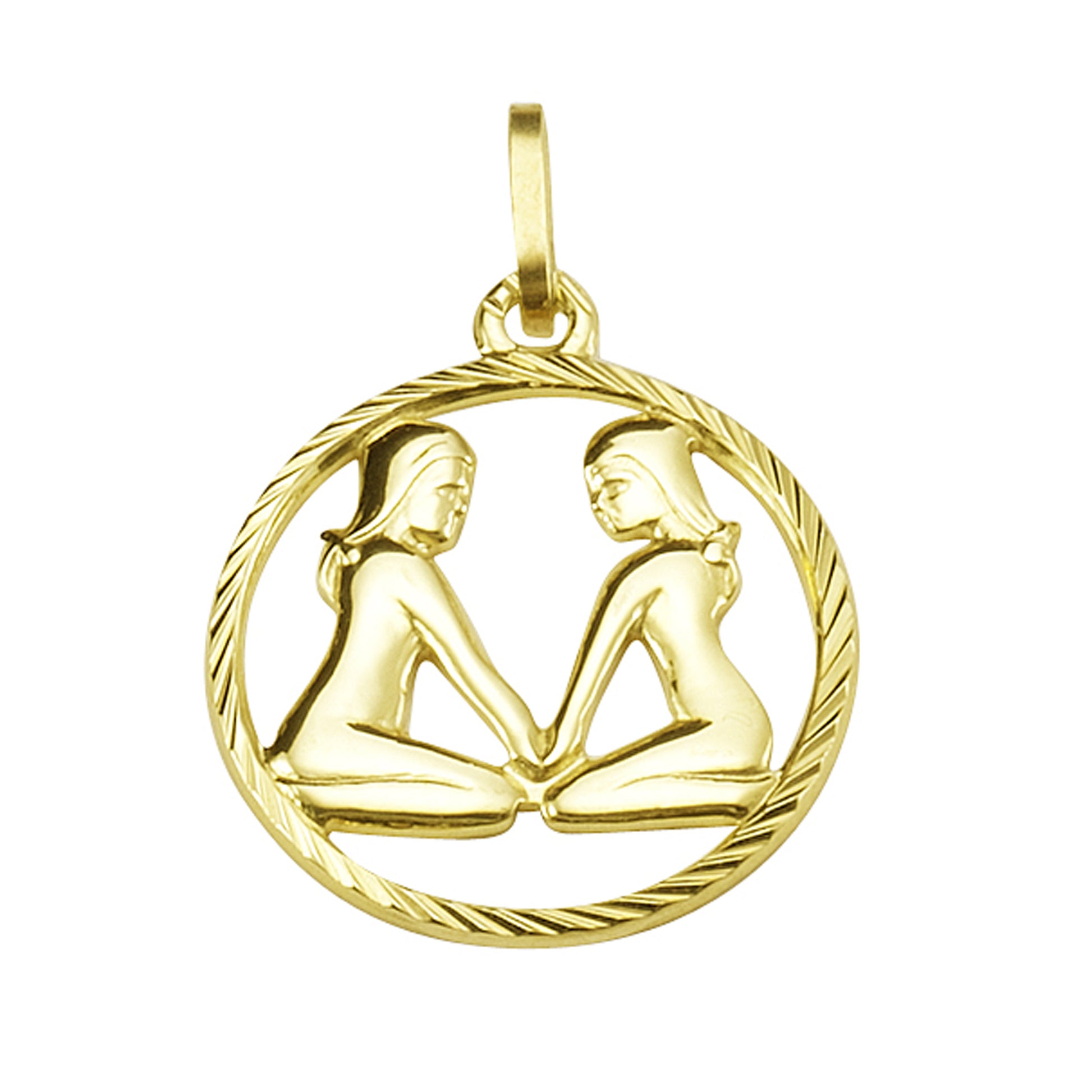Anhänger 333/- Gelbgold Sternzeichen Zwillinge