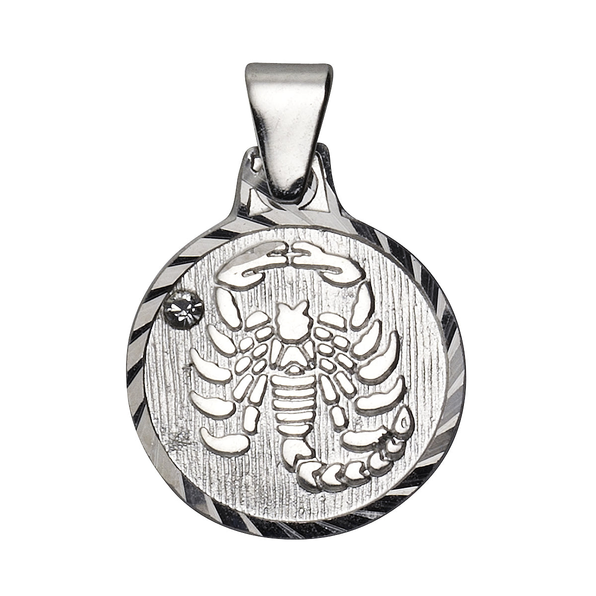 Anhänger 925/- Sterling Silber rhod. Skorpion