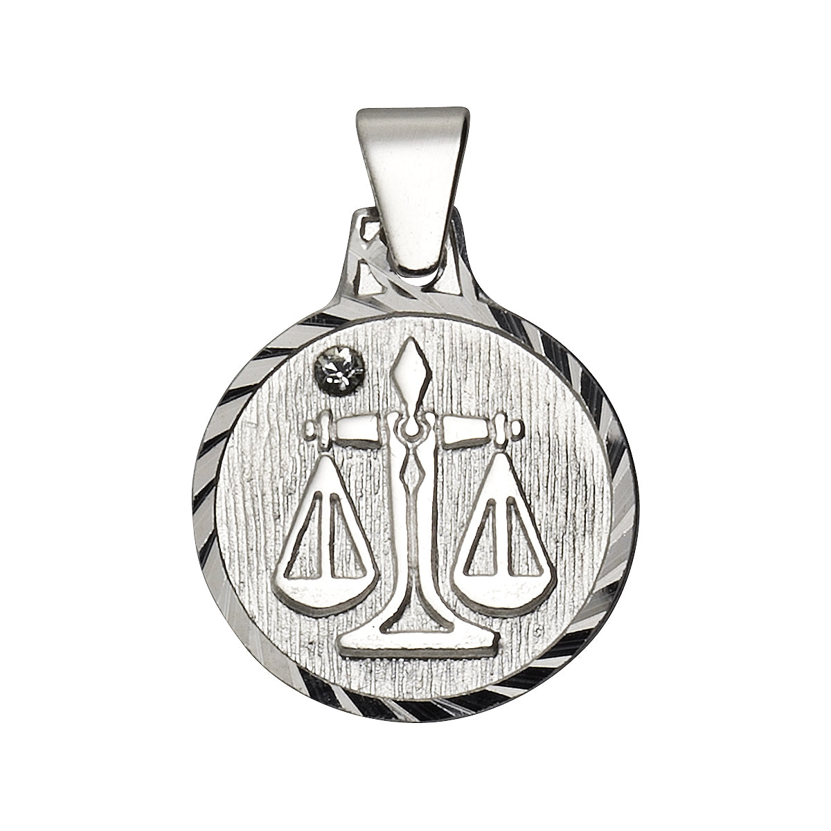 Anhänger 925/- Sterling Silber rhod. Waage