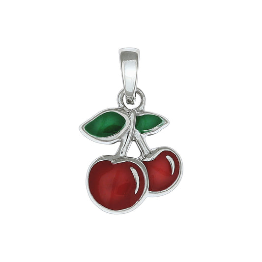 Anhänger 925/- Sterling Silber Kirschen