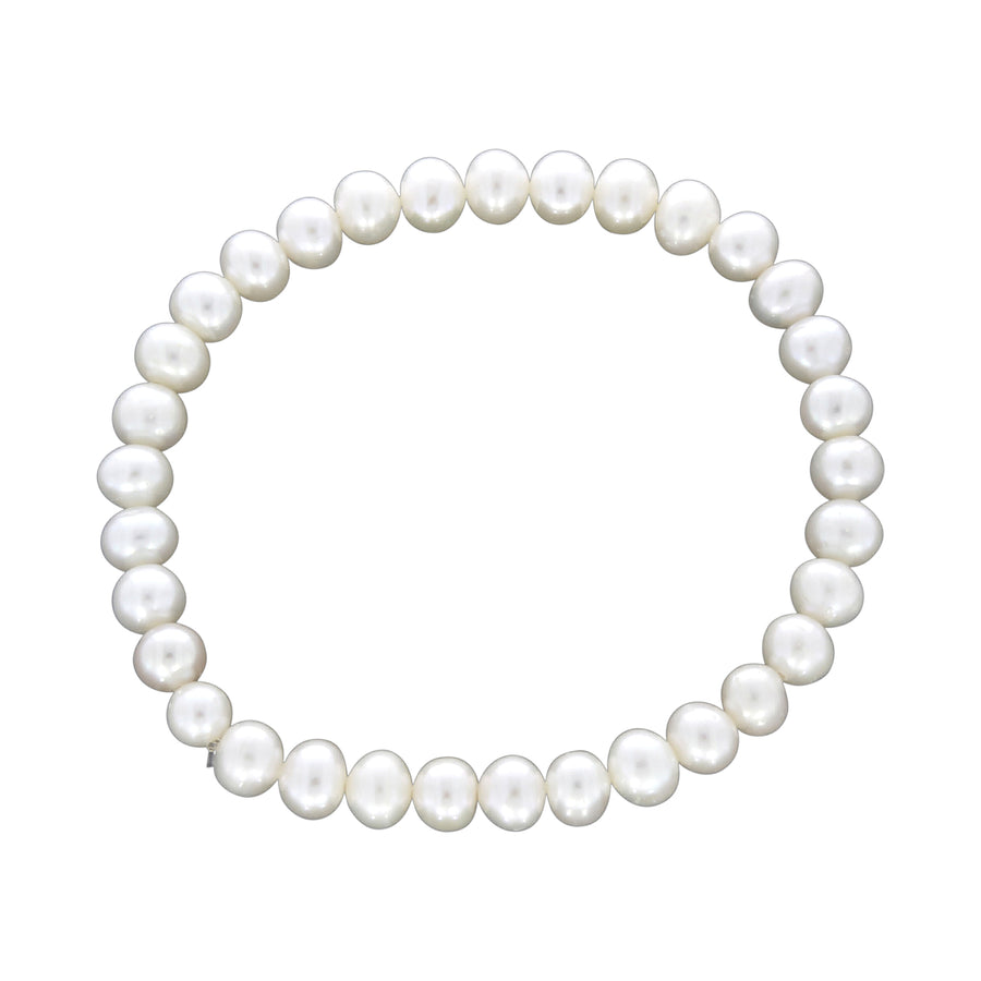 Armband Süßwasserzuchtperlen 6mm