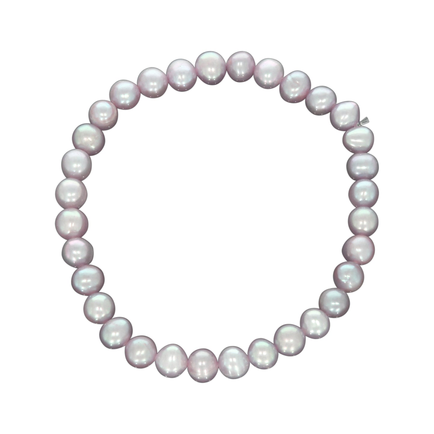 Armband Süßwasserzuchtperlen lavendel 6mm