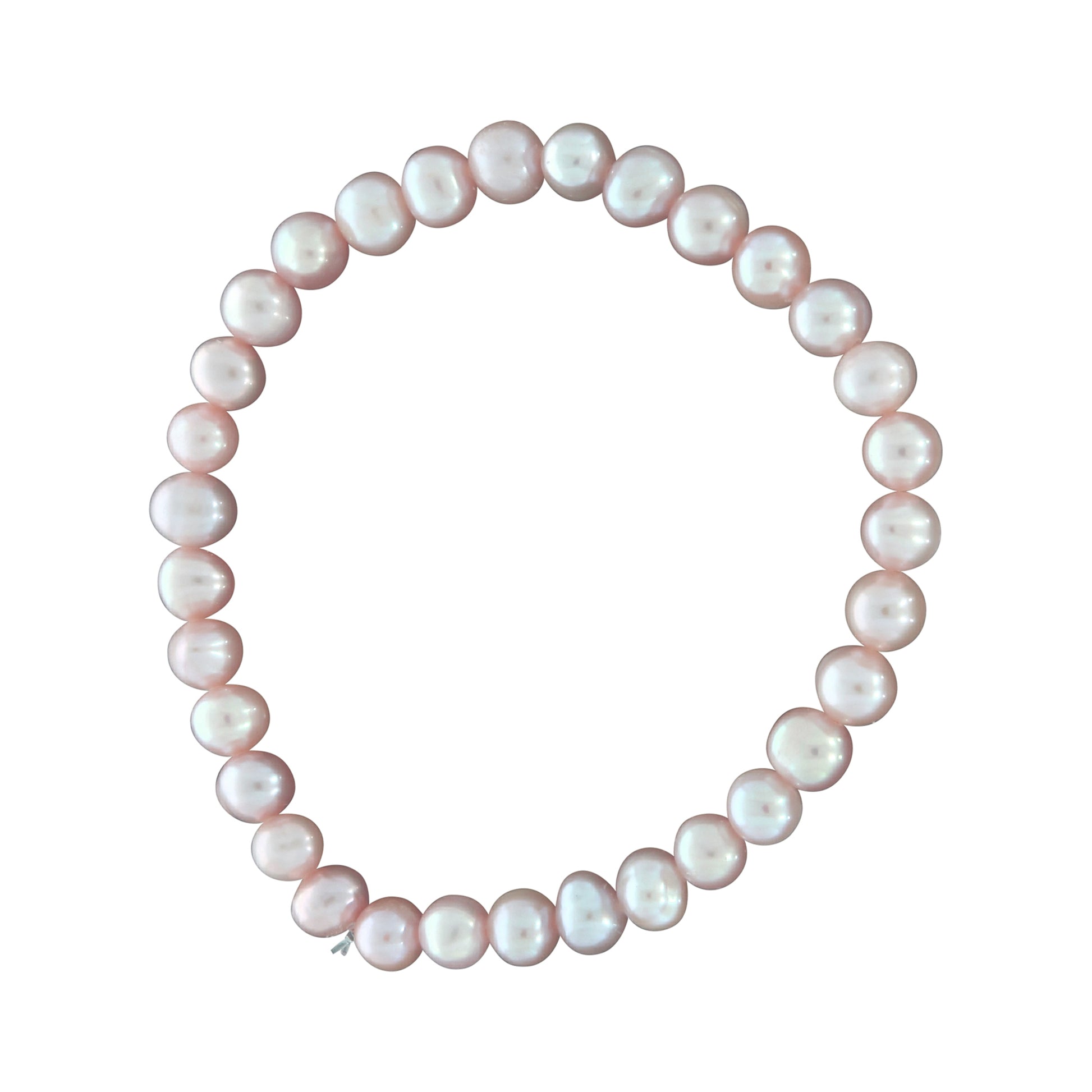 Armband Süßwasserzuchtperlen pink 6mm