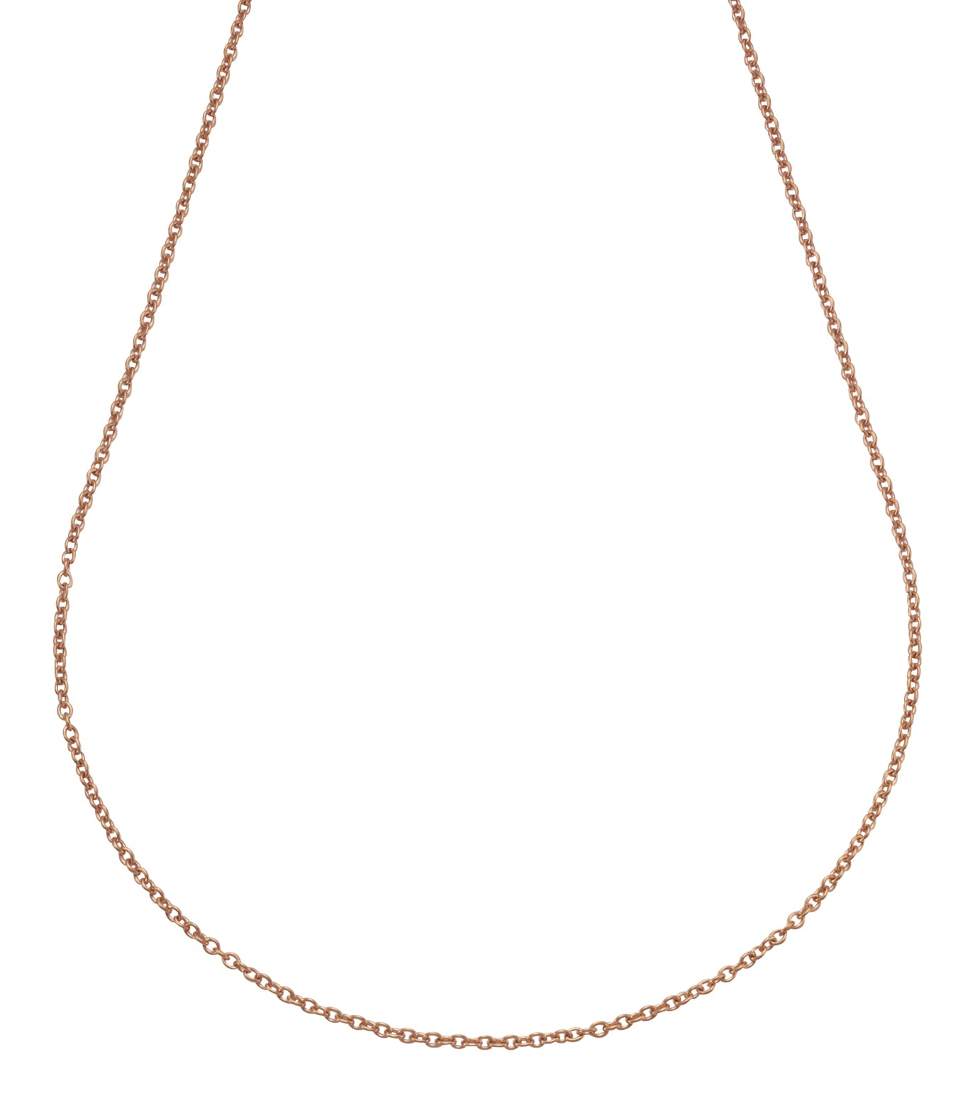 Collier Edelstahl rosévergoldet Ankerkette 2mm breit
