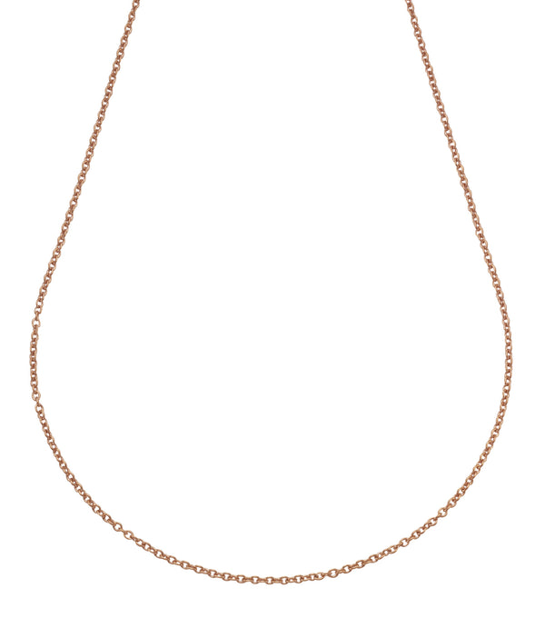 Collier Edelstahl rosévergoldet Ankerkette 2mm breit