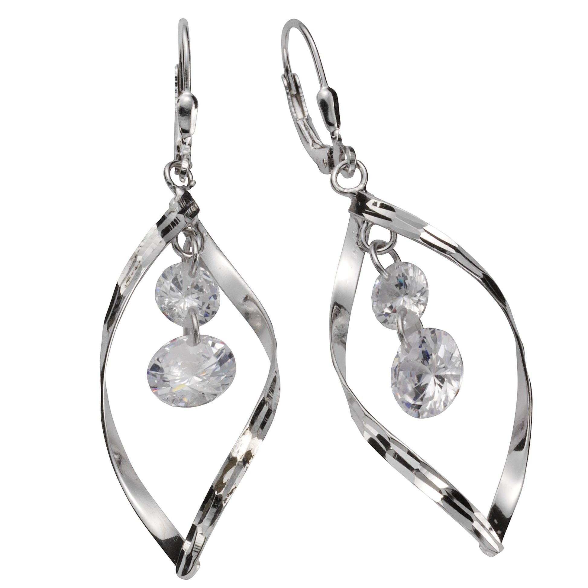 Ohrhänger 925 Silber Zirkonia