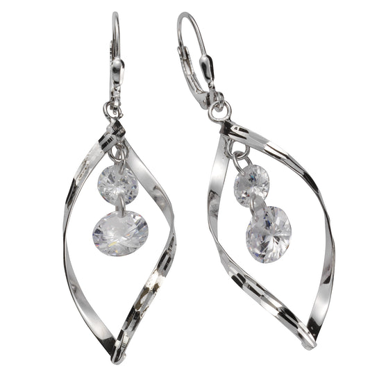 Ohrhänger 925 Silber Zirkonia
