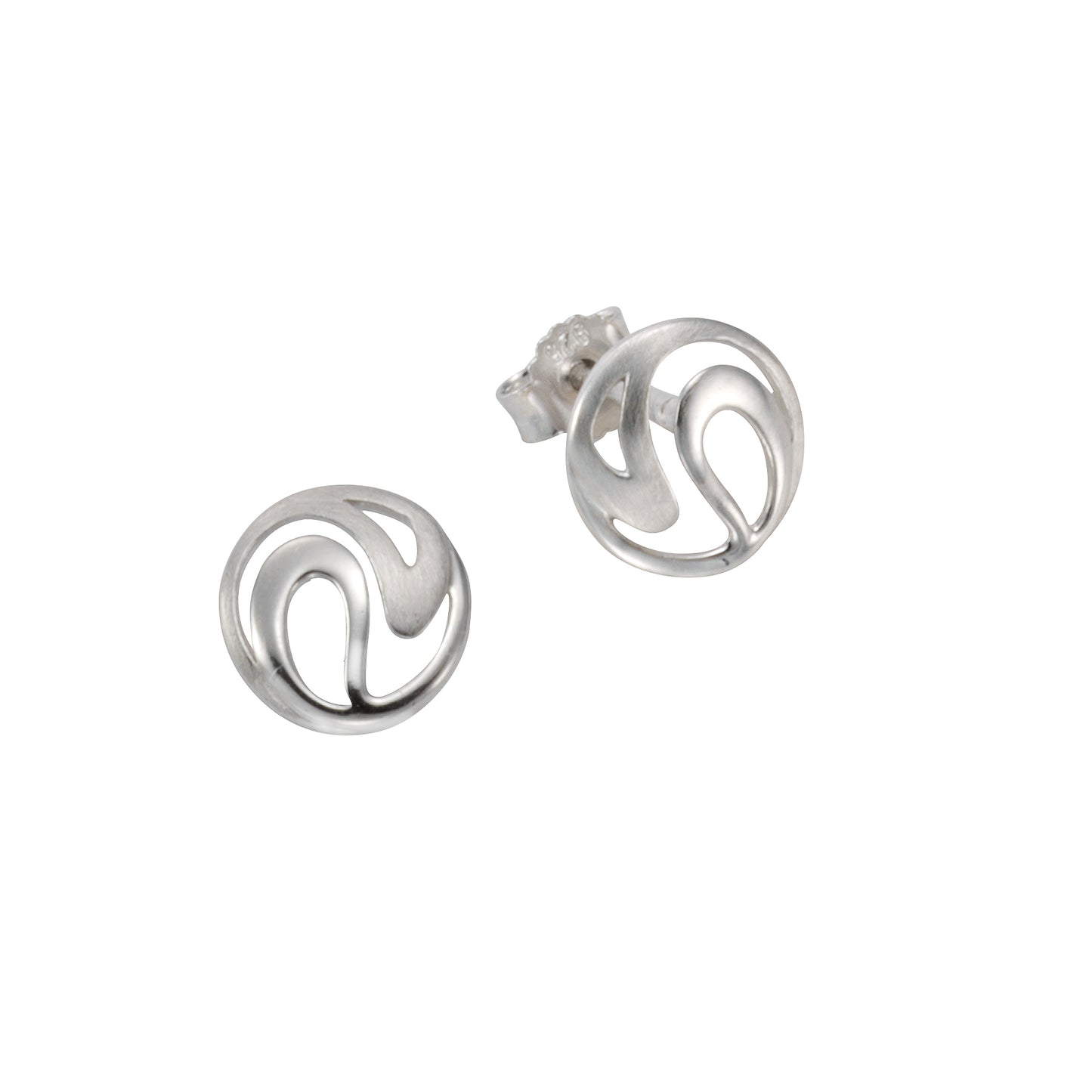 Ohrstecker 925-/ Sterling Silber rhodiniert