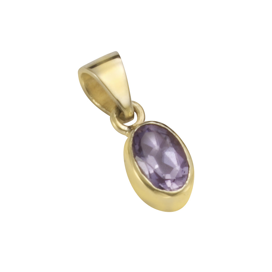 Anhänger 333/- Gelbgold mit Amethyst