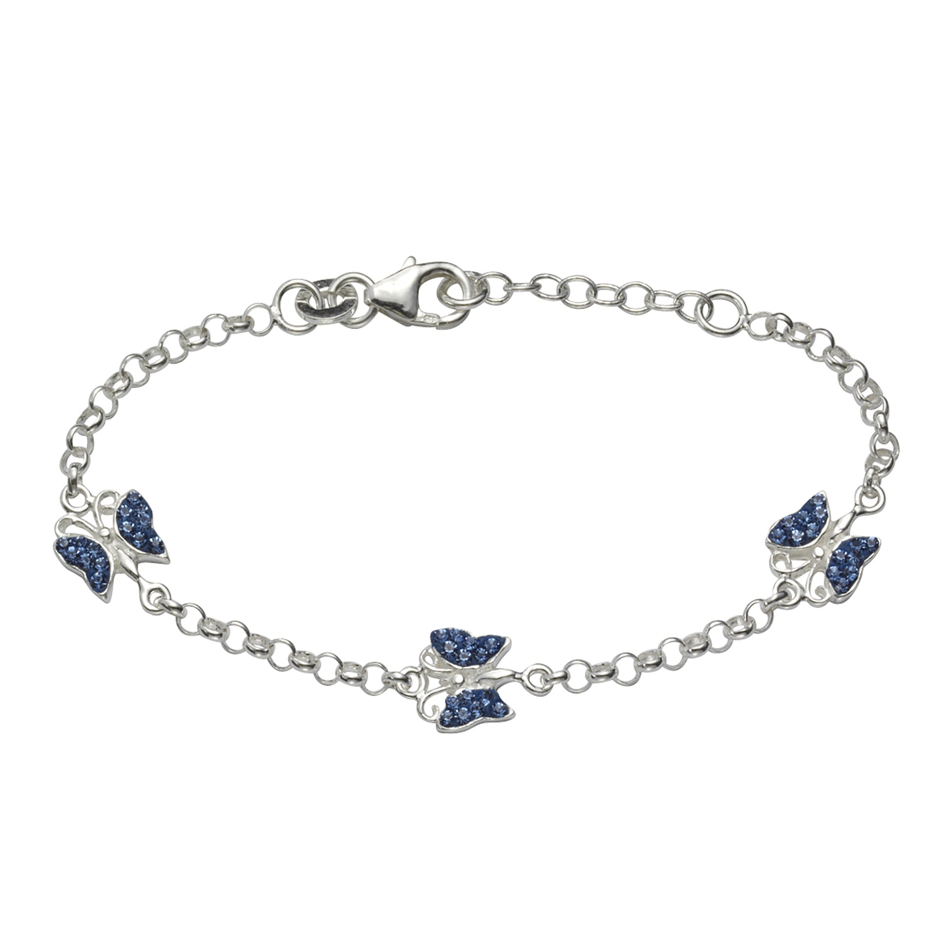 Armband 925/- Sterling Silber Schmetterling