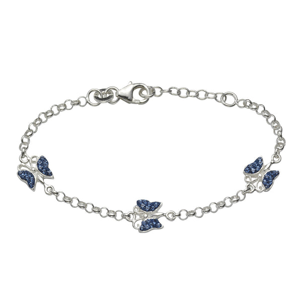 Armband 925/- Sterling Silber Schmetterling