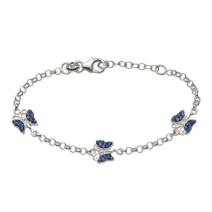 Armband 925/- Sterling Silber Schmetterling