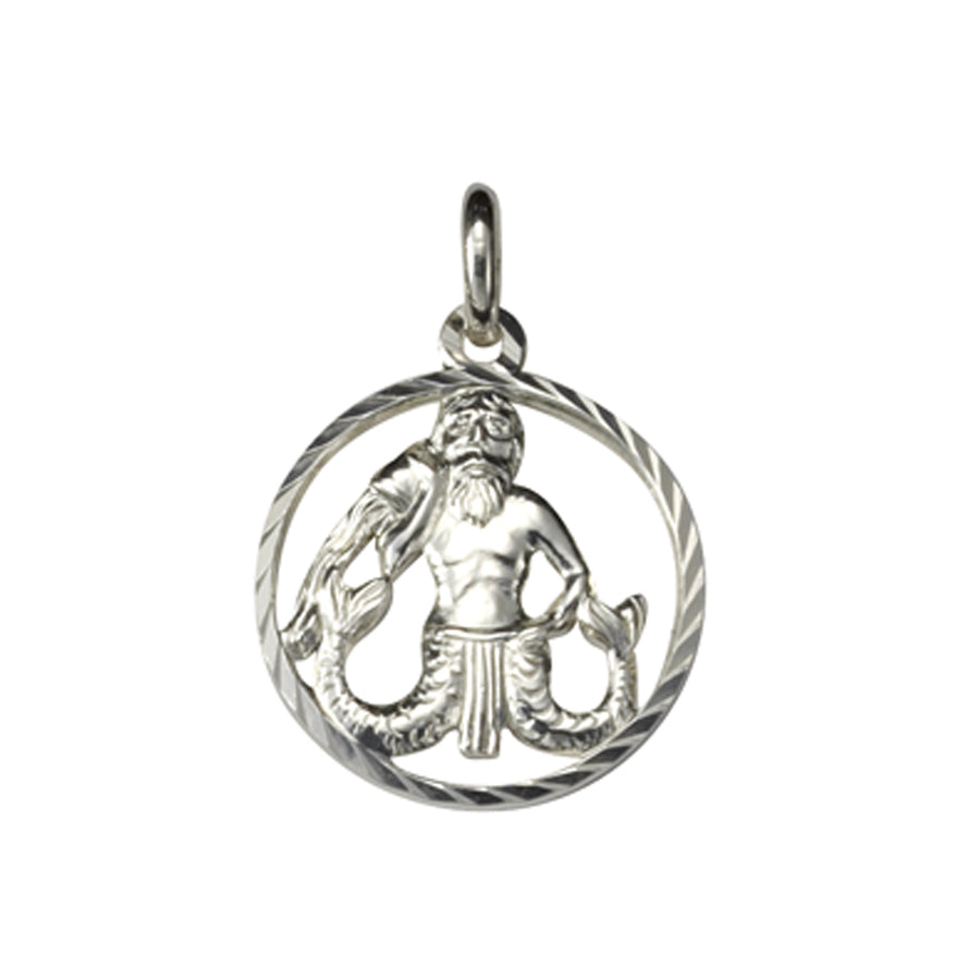 Anhänger 925/- Sterling Silber Sternzeichen Wassermann