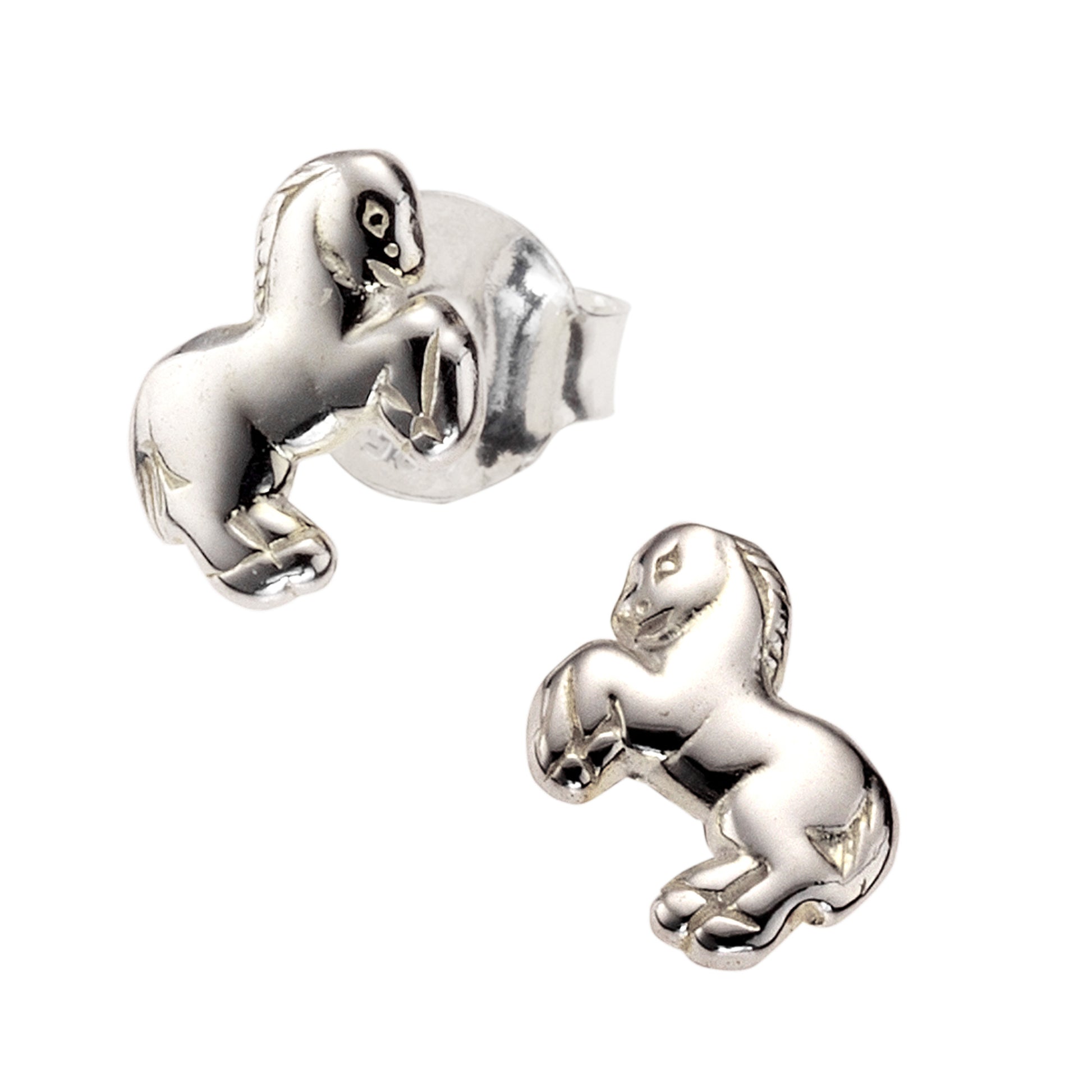 Ohrringe 925 Sterling Silber Pferd