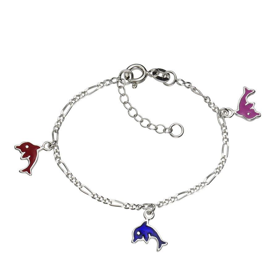 Armband 925 Sterling Silber Delfine