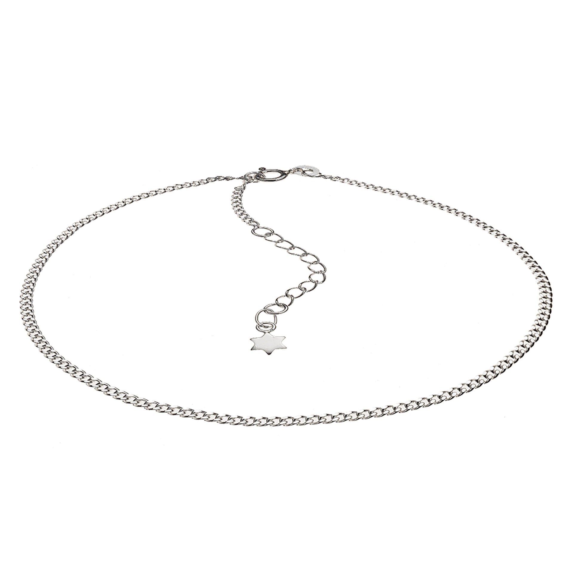 Fusskette 925 Silber Stern Motiv