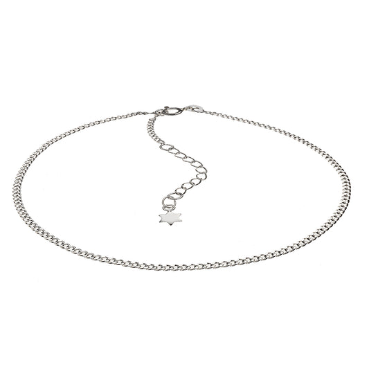 Fusskette 925 Silber Stern Motiv