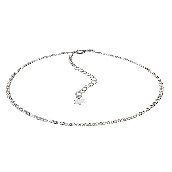 Fusskette 925 Silber Stern Motiv