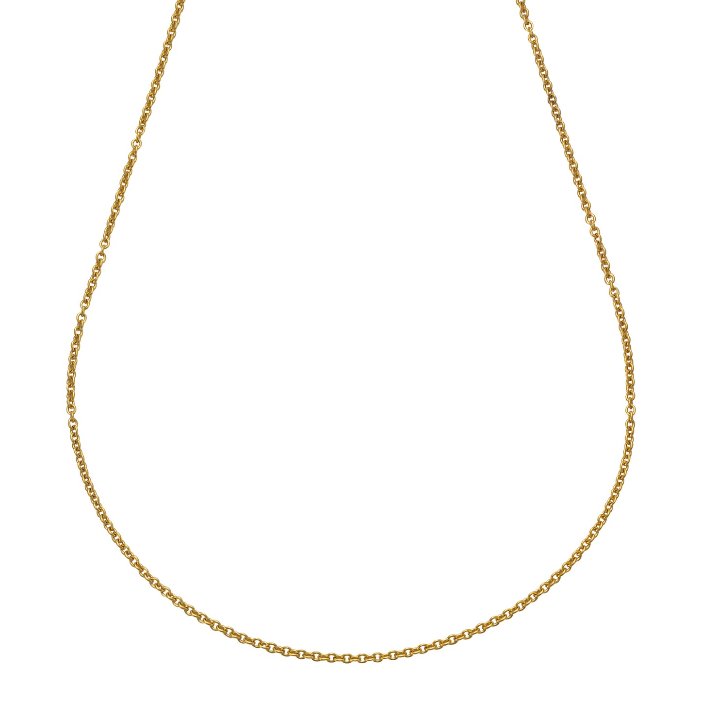 Collier Edelstahl vergoldet Ankerkette 2mm breit
