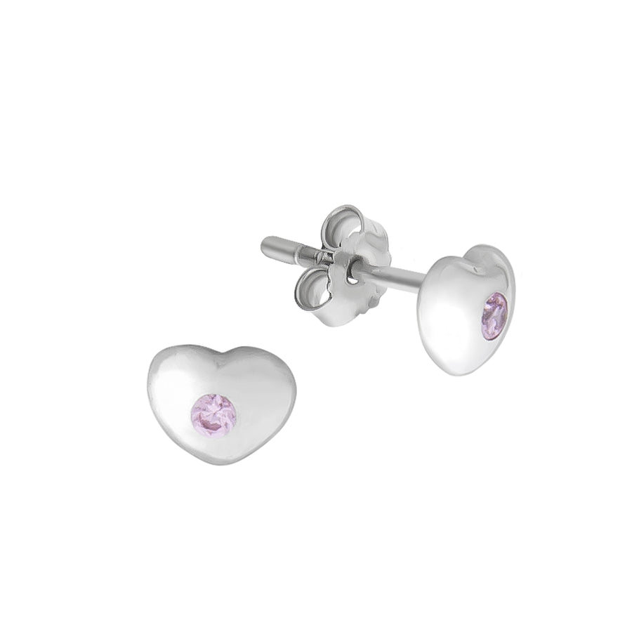 Ohrringe 925 Sterling Silber Herz Zirkonia