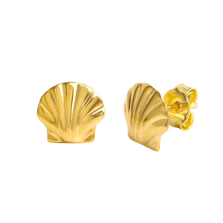 Ohrringe 333 Gold glanz Motiv Muschel