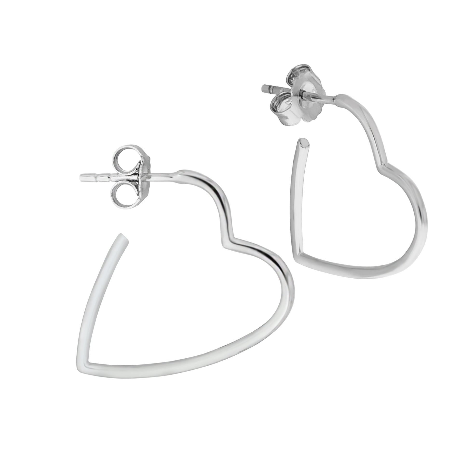 Steck Creolen 925/- Sterling Silber rhodiniert