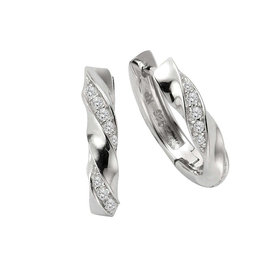 Ohrringe Silber 925 Zirkonia weiß
