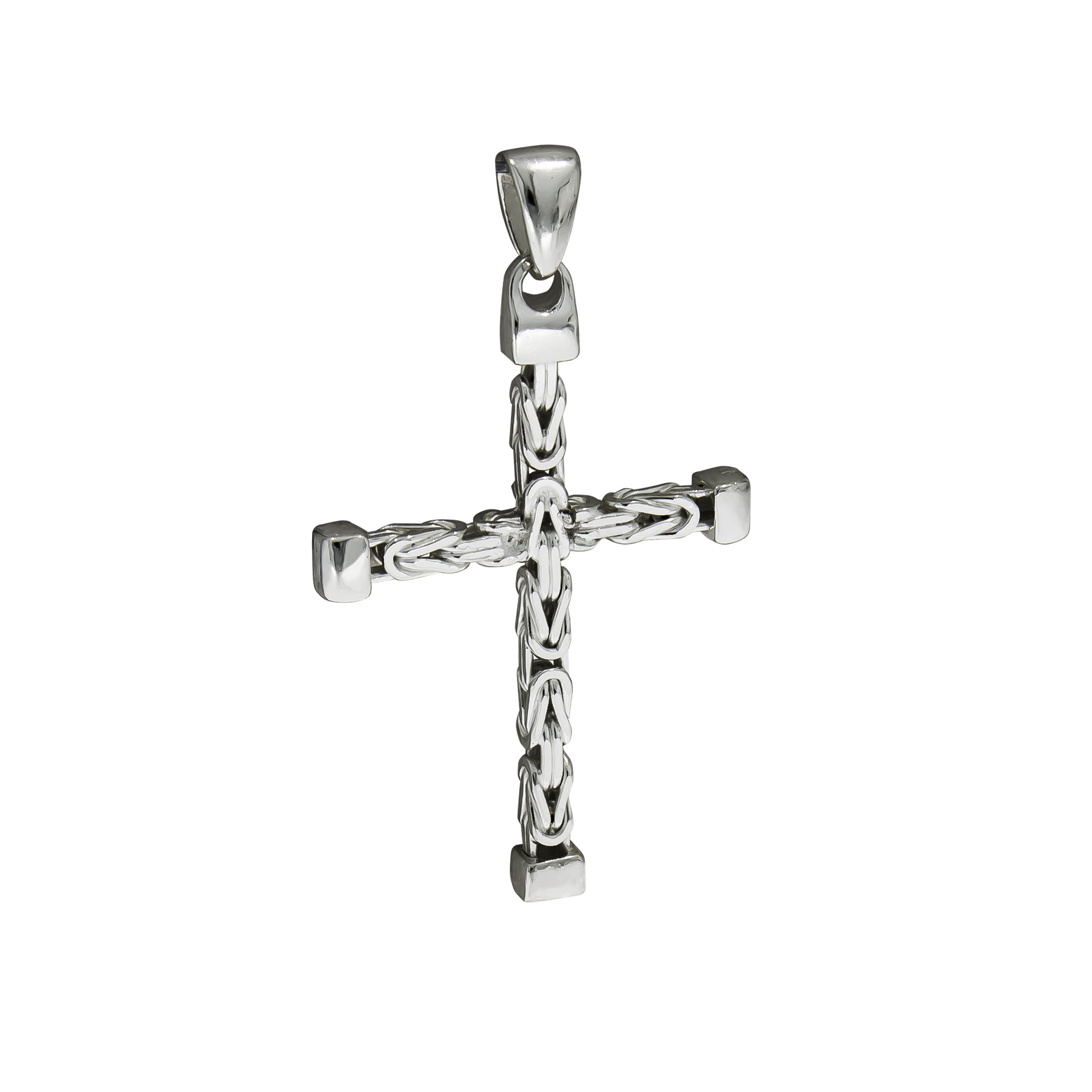 Anhänger Silber 925 Kreuz-Motiv Königskette poliert 52mm
