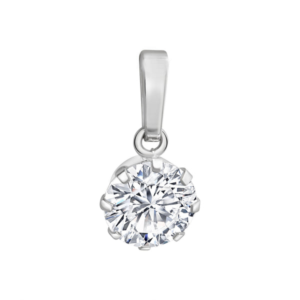 Anhänger Silber 925 rhodiniert Zirkonia