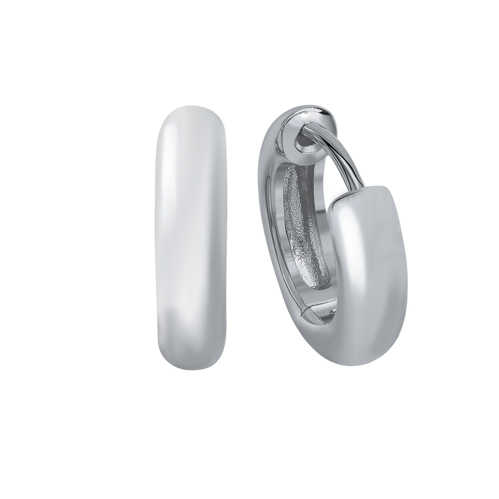 Creolen 925 Silber rhodiniet