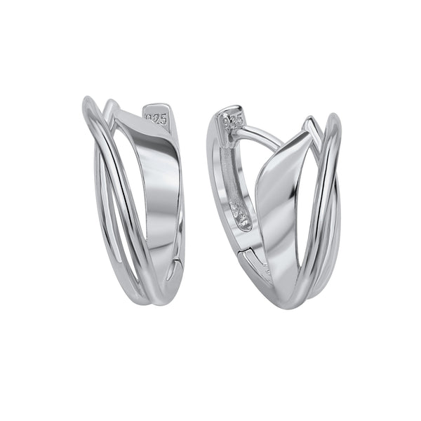 Creolen 925 Silber rhodiniert