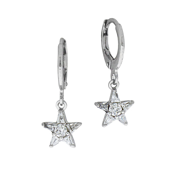 Ohrhänger Silber 925 Zirkonia weiß