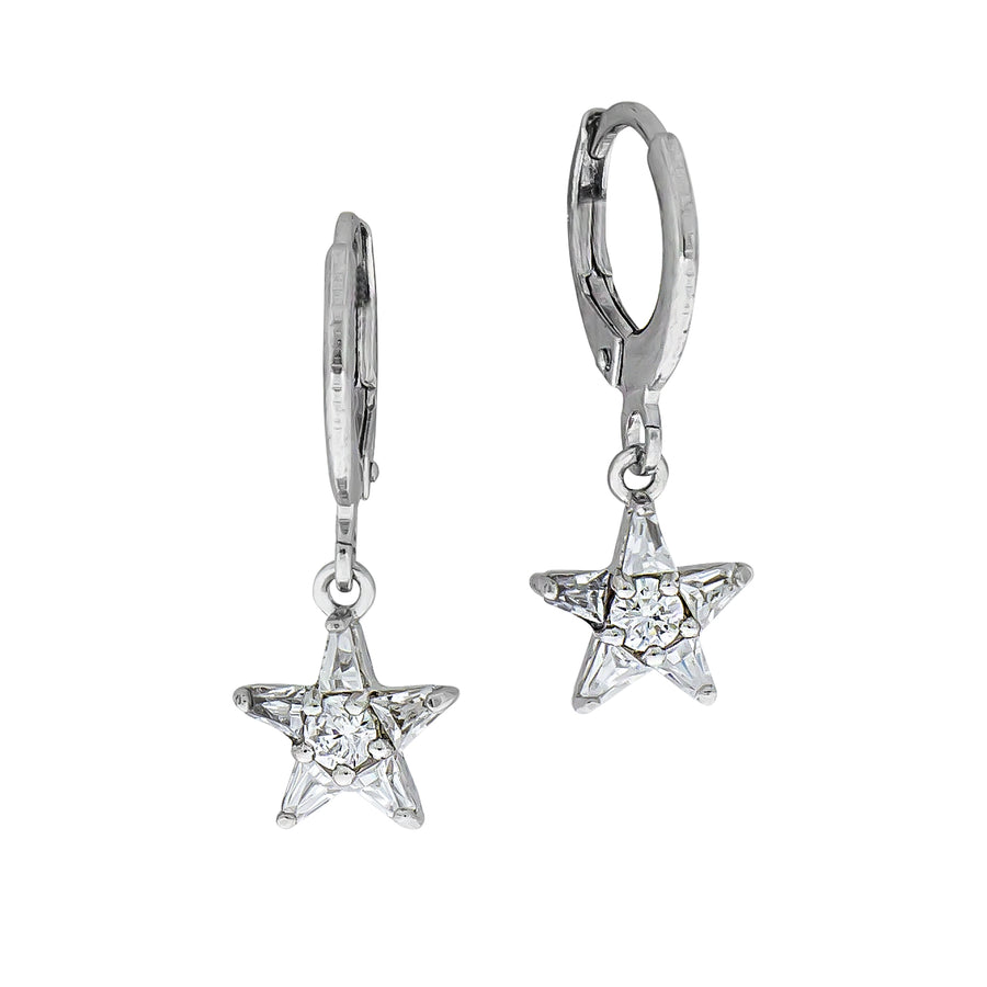 Ohrhänger Silber 925 Zirkonia weiß