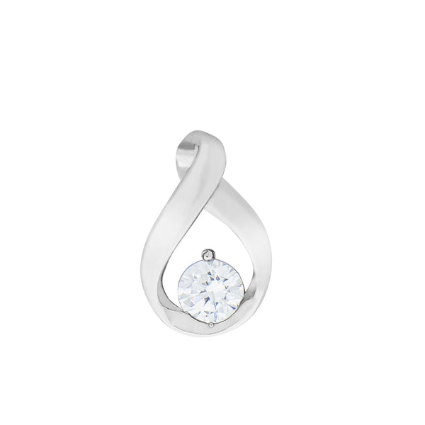 Anhänger Silber 925 rhodiniert mit Zirkonia