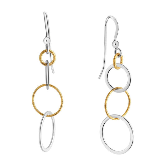 Ohrhänger 925/- Sterling Silber vergoldet 5,2cm - LUMINOSO JEWELRY