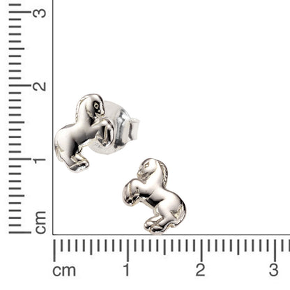 Ohrstecker 925/- Sterling SIlber Pferd