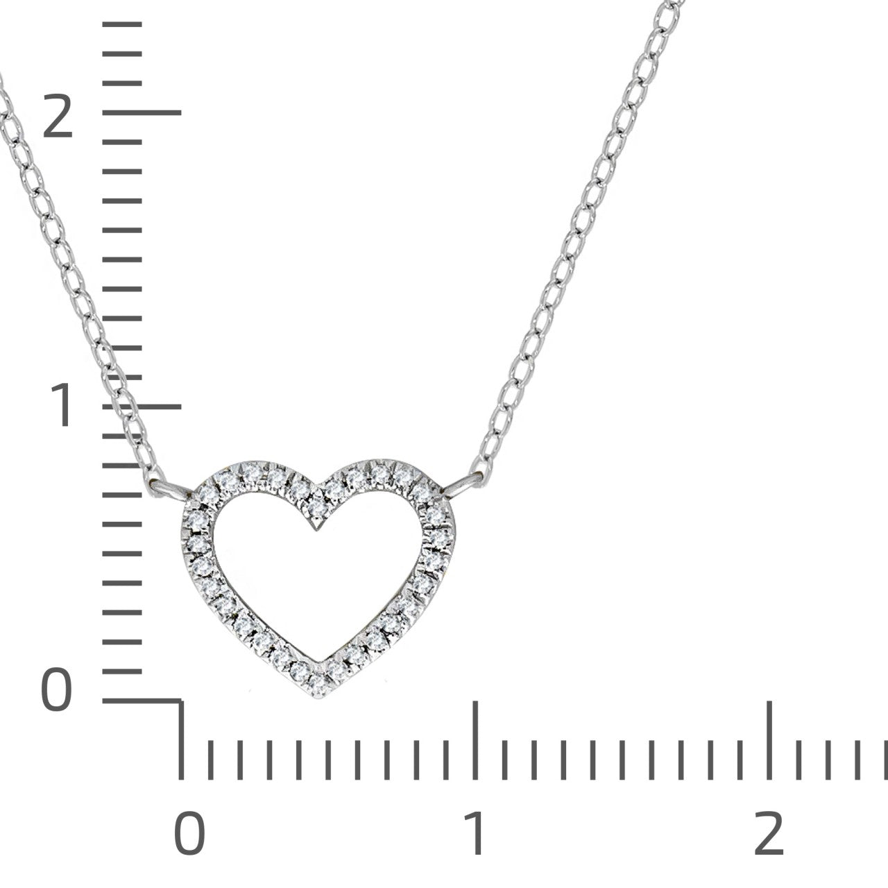 Necklace 375 white gold