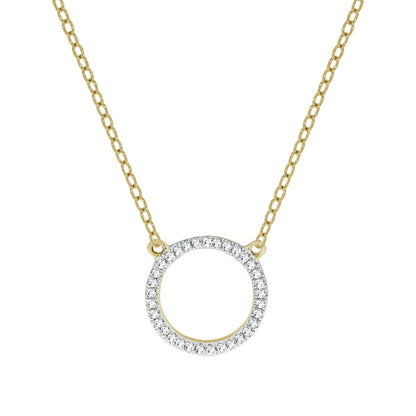 Collier 375 Gelbgold zweifarbig