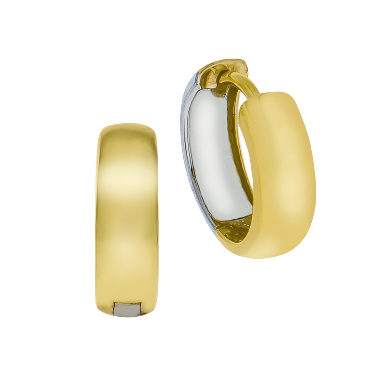 Folding hoop earrings 333/- gold 1.4cm