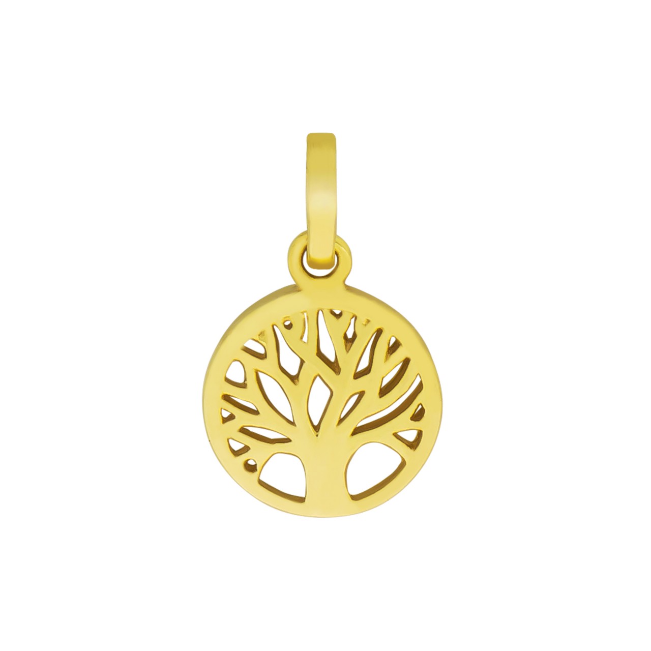 Tree of life pendant 333 yellow gold